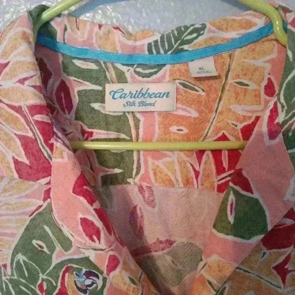 Caribbean (4) Shirts Bundle Silk blend colorful Vibrant - Picture 13 of 16